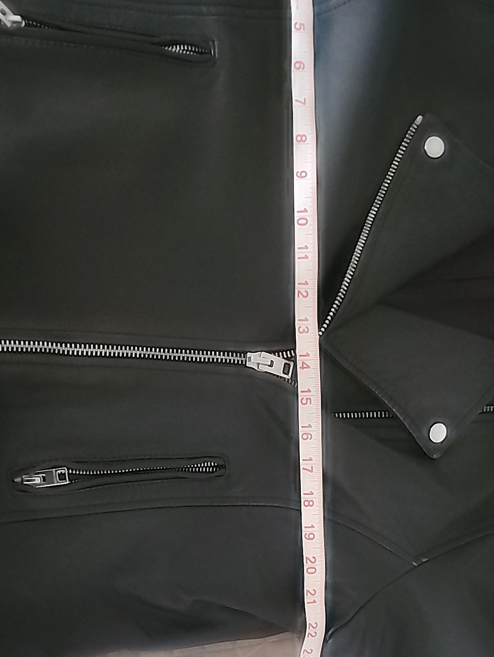 Lucky Brand Genuine Black Leather Asymmetrical Moto Jacket - Picture 8 of 12